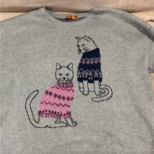 Belldini Gray and Purple Sweater